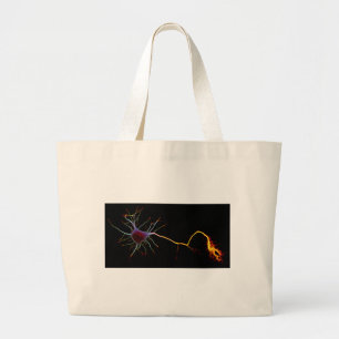 Neuroscience, neuron, science large tote bag