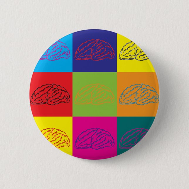 Neuroscience Pop Art 2 Inch Round Button (Front)