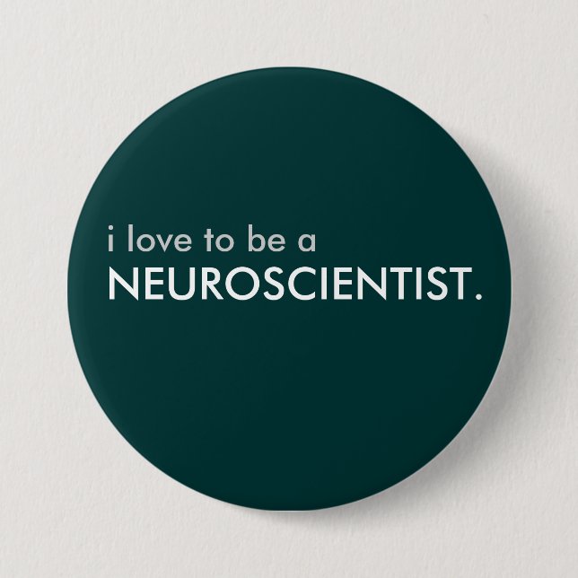 neuroscientist 3 inch round button (Front)