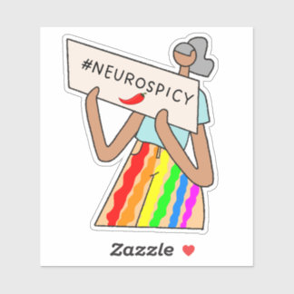 #Neurospicy - autocollant neurodivergent et épicé