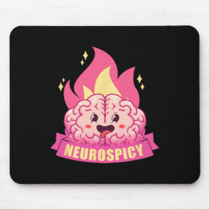 Neurospicy Neurodiversity Adhd Asd Autism Kawaii B Mouse Pad