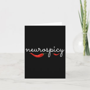 Neurospicy Neurotypical Neurodiversity Adhd Autism Card