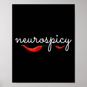 Neurospicy Neurotypical Neurodiversity Adhd Autism Poster