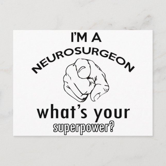 neurosurgeon design postcard (Front)