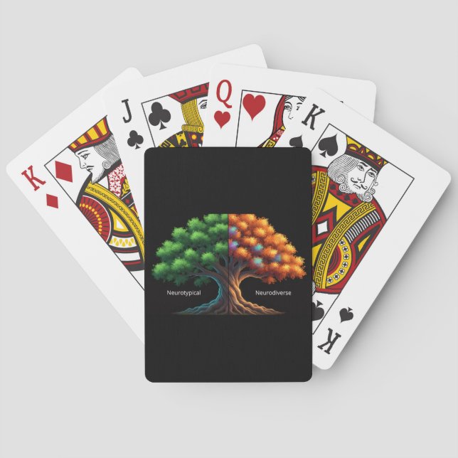 Neurotypical vs. Neurodiverse Playing Cards (Back)