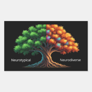 Neurotypical vs. Neurodiverse Sticker