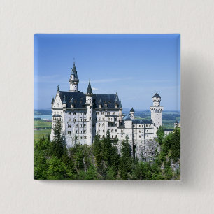 Neuschwanstein Castle 2 Inch Square Button