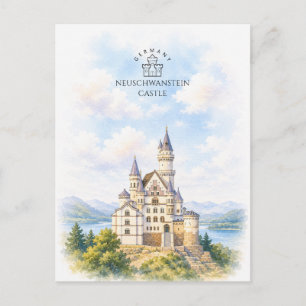 Neuschwanstein Castle   Architecture Landscape Holiday Postcard