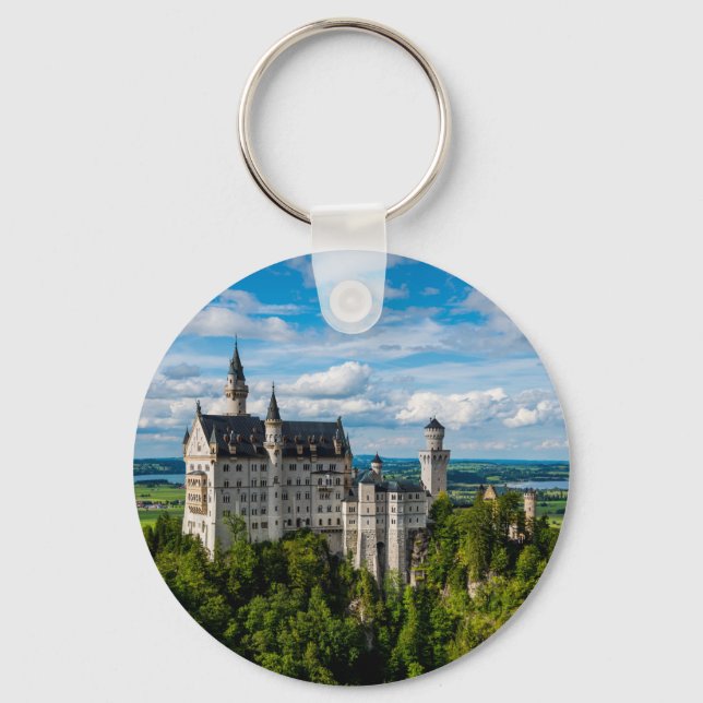 Neuschwanstein Castle - Bavaria - Germany Keychain (Front)