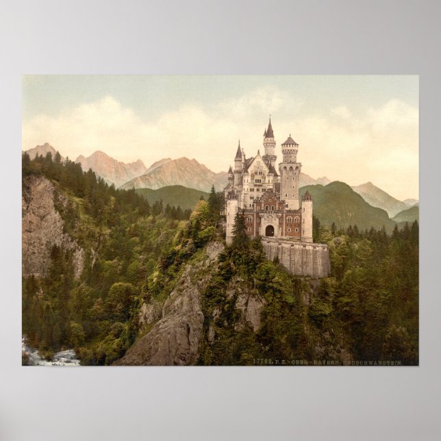 Neuschwanstein Castle, Bavaria, Germany Poster (Front)