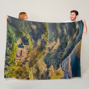 Neuschwanstein Castle, Germany Acrylic Art Fleece Blanket