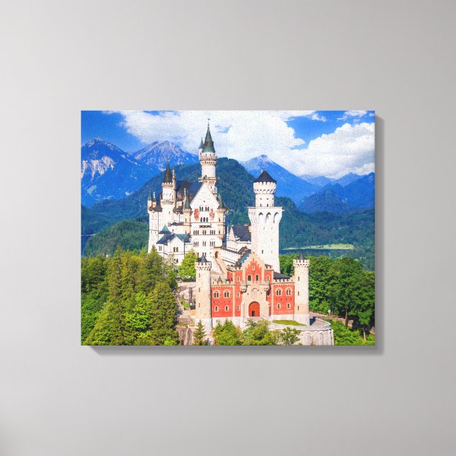 Neuschwanstein Castle Germany Canvas Print (Front)