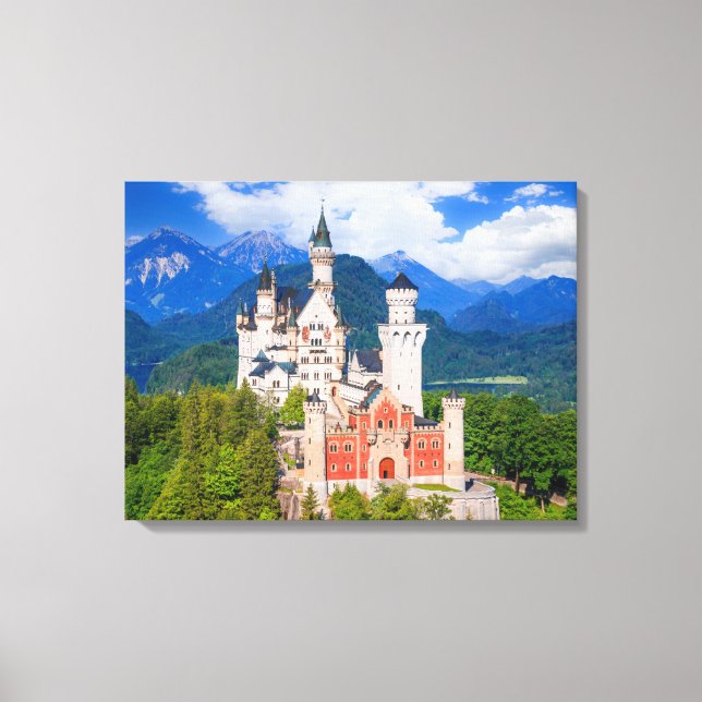 Neuschwanstein Castle Germany Canvas Print (Front)