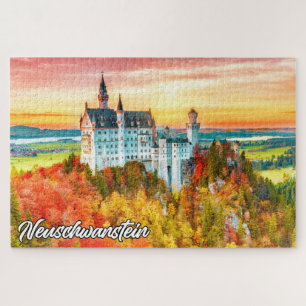 Neuschwanstein Castle, Germany, In Autumn Jigsaw Puzzle