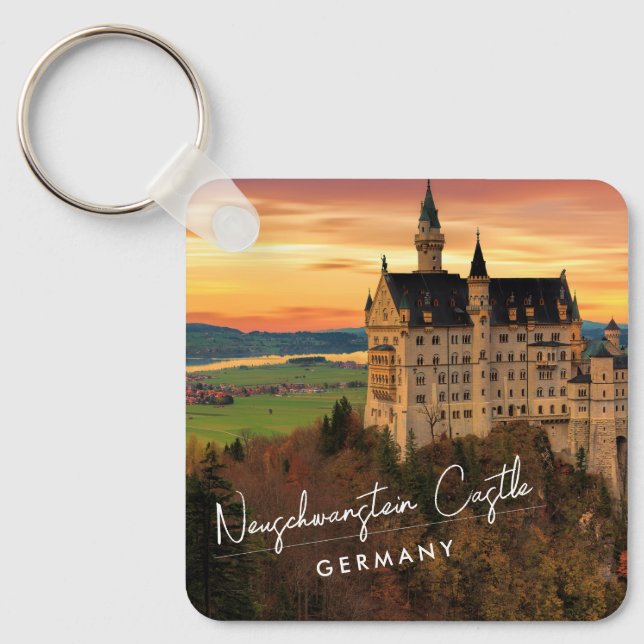 Neuschwanstein Castle Germany Keychain (Front)