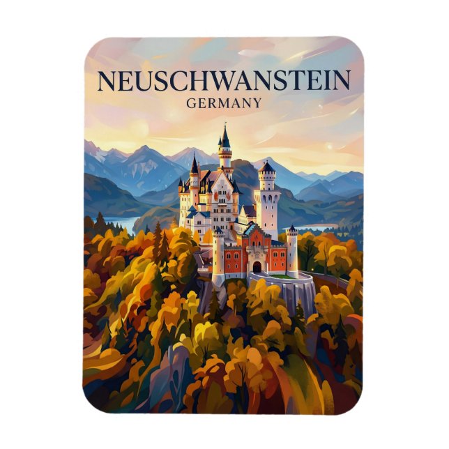 Neuschwanstein Castle Germany Magnet (Vertical)