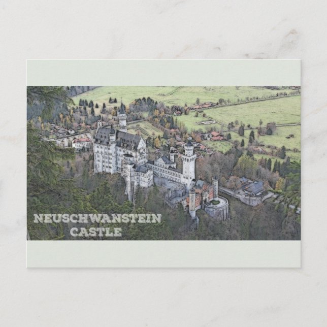 Neuschwanstein Castle - Germany Postcard (Front)