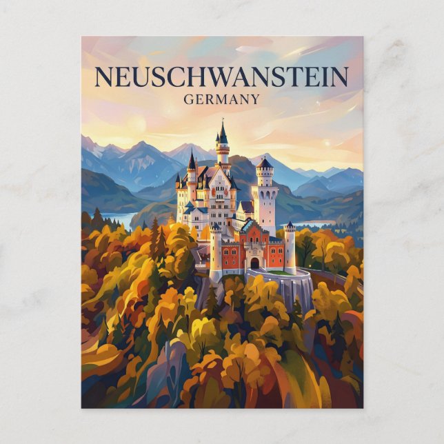 Neuschwanstein Castle Germany Postcard (Front)