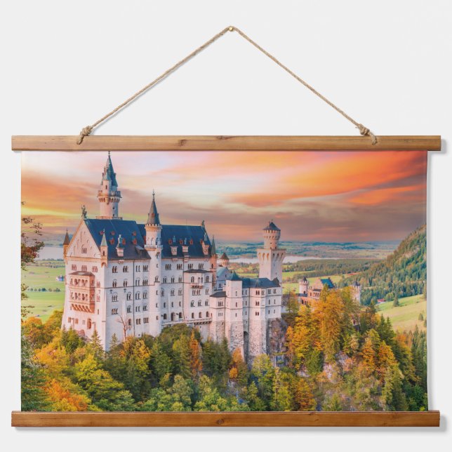 Neuschwanstein castle hanging tapestry (Front)