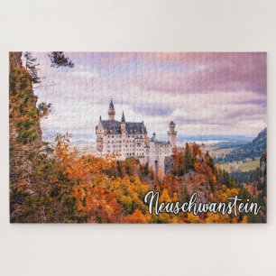 Neuschwanstein Castle In Autumn Jigsaw Puzzle