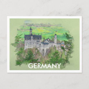 Neuschwanstein Castle in Germany Postcard