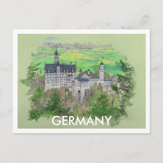 Neuschwanstein Castle in Germany Postcard (Front)
