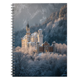 Neuschwanstein Castle in Winter Light Notebook