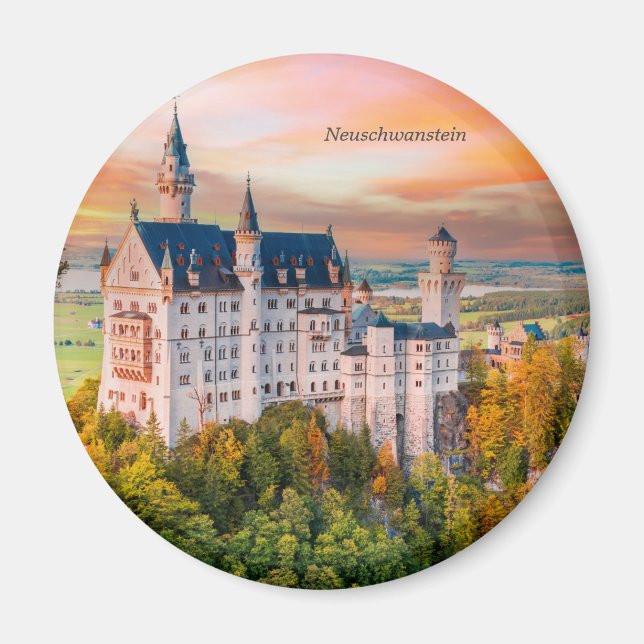 Neuschwanstein castle magnet (Front)