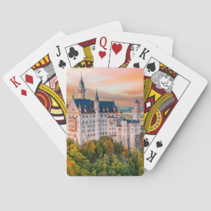 Neuschwanstein castle playing cards