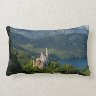 Neuschwanstein Castle Southern Bavaria Germany   Lumbar Pillow