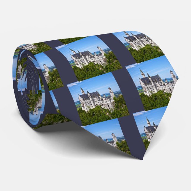 Neuschwanstein Castle Tie (Rolled)