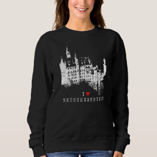Neuschwanstein Castle  Vintage Bavaria I Love Germ Sweatshirt