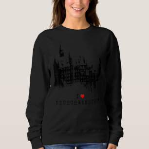 Neuschwanstein Castle  Vintage Bavaria I Love Germ Sweatshirt