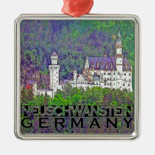 Neuschwanstein Metal Ornament