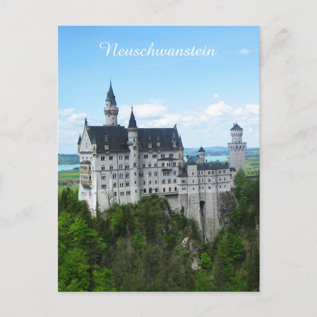 Neuschwanstein panorama postcard (Front)