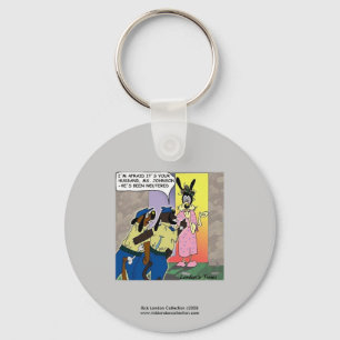 Neutered Dog Funny Cartoon Key Chain