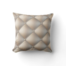 Neutral 3D Diamond Throw Pillow: AccessorizedPearl
