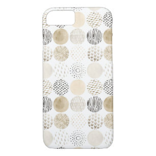 Neutral Abstract Circle Pattern iPhone 8/7 Case