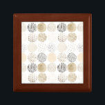 Neutral Abstract Circle Pattern Gift Box<br><div class="desc">Neutral Abstract Circle Pattern. Artist: June Erica Vess. Image ID: 150363D.</div>