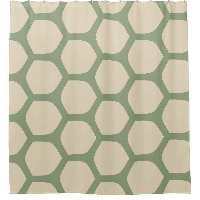 Neutral Abstract Green & Beige Minimal Pattern (Front)