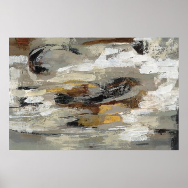 Neutral Abstract Grey Print | Silvia Vassileva (Front)