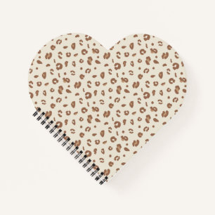 Neutral Abstract Leopard Print Pattern   Modern An Notebook