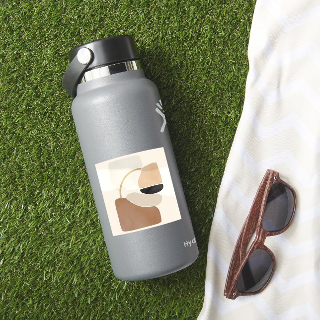 Neutral Abstract Shapes | Minimal Modern Fine Art  (HydroFlask Insitu)