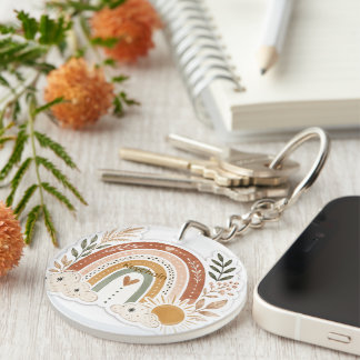 Neutral Aesthetic Keychain