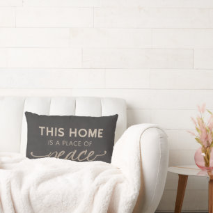 Neutral Affirmation Pillowcase   Modern Calm Home  Lumbar Pillow
