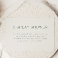 Neutral and Green Display Shower