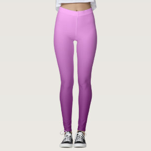 Neutral and Plain Gradient Pink Leggings