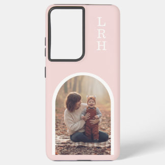 Neutral Arch Frame Photo Monogram Samsung Galaxy Case