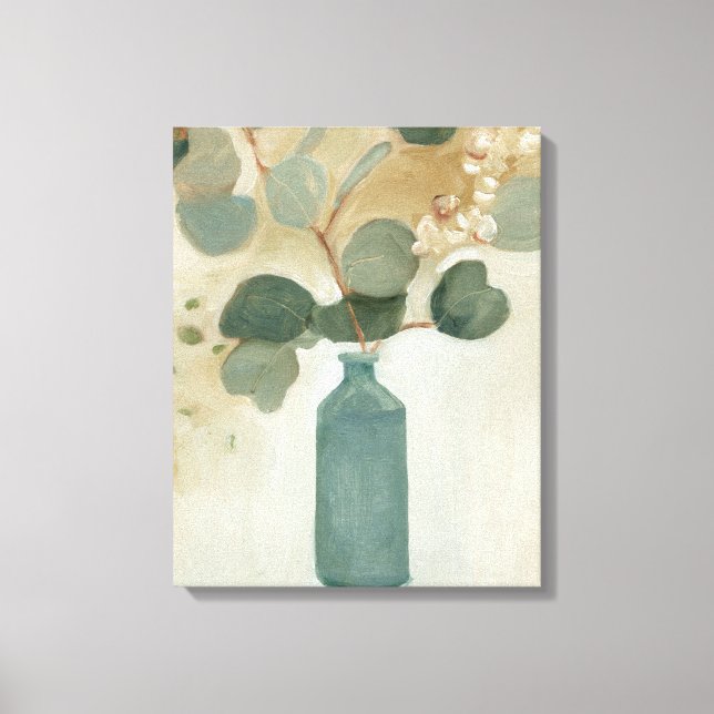 Neutral Arrangement - Greenery in Vase Canvas Print (Front)