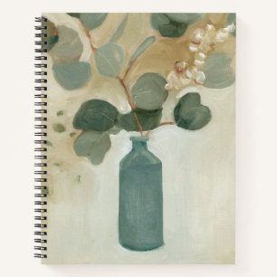 Neutral Arrangement - Greenery in Vase Notebook